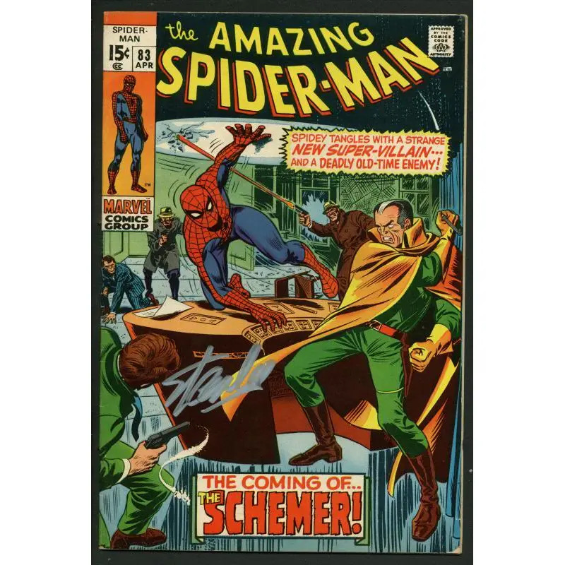Stan Lee Signed Amazing Spider-Man #83 Comic Book The Schemer PSA/DNA #W18766