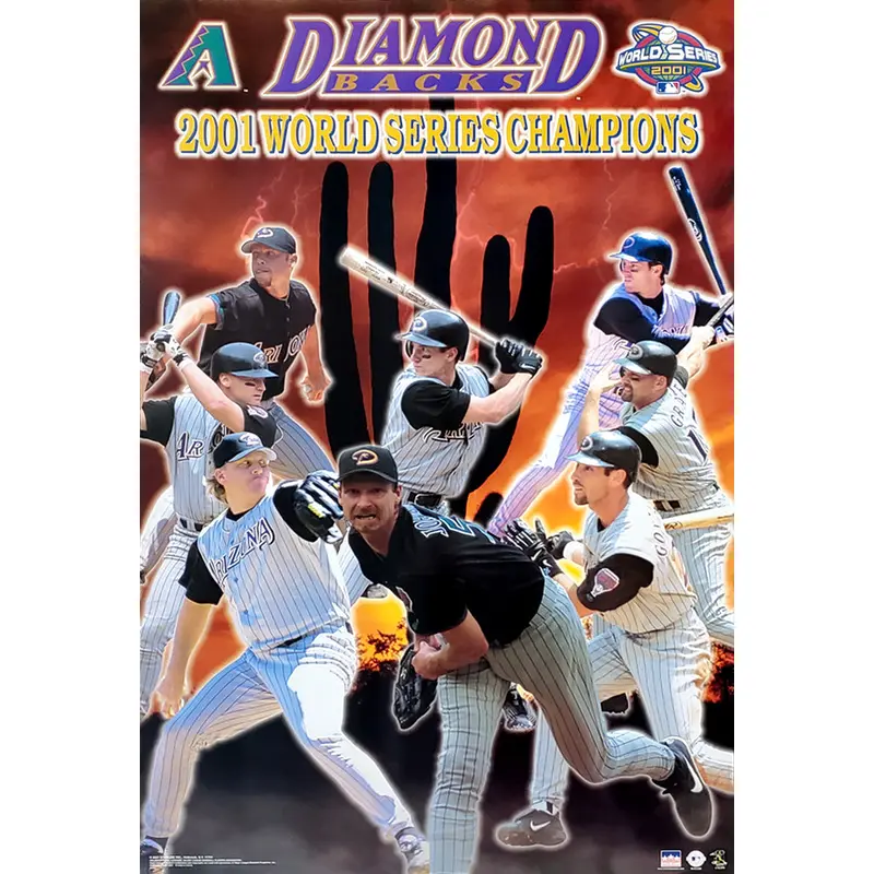 Arizona Diamondbacks 2001 World Series Champions Commemorative Poster - Starline