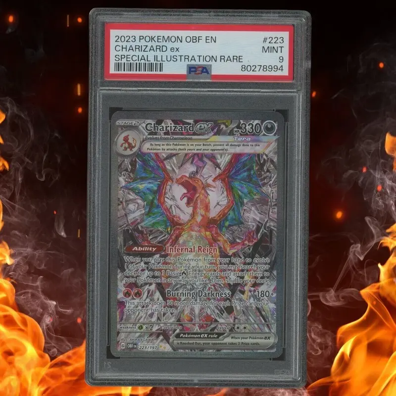 Pokemon Obsidian Flames CHARIZARD EX Special Illustration Rare 223/197 PSA 9