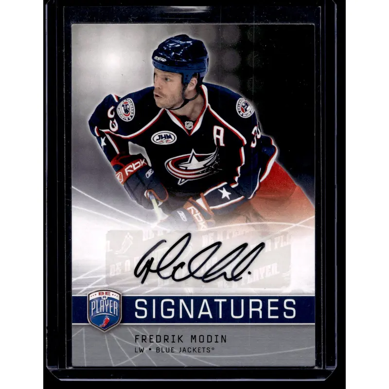 2008-09 Upper Deck Be a Player - Signatures - Fredrik Modin #S-FM