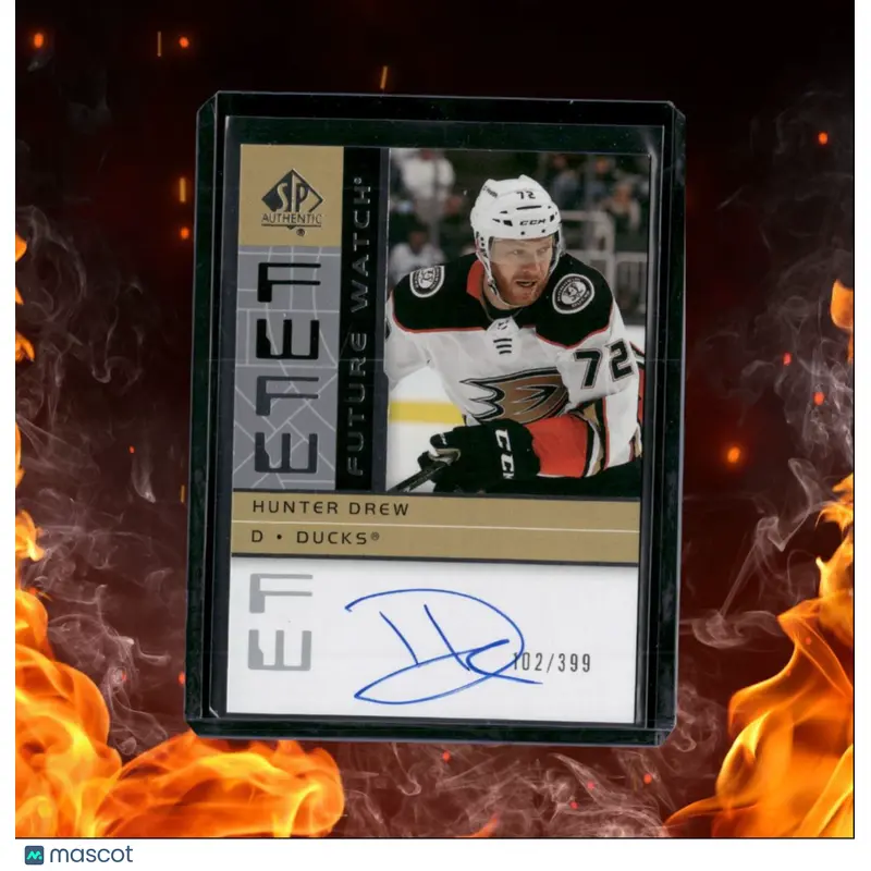 2022-23 SP Authentic Hunter Drew Retro Future Watch Rookie Auto 102/399