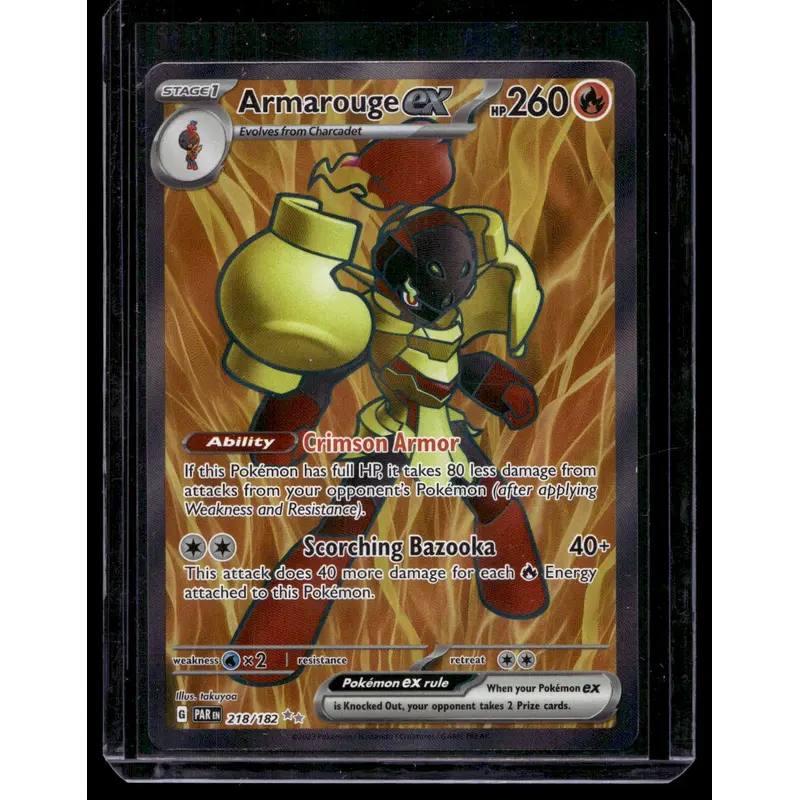 2023 Pokemon - Scarlet & Violet - Paradox Rift - Ultra Rare - Armarouge ex #218