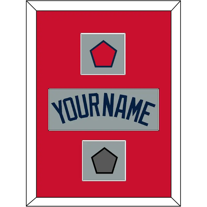 Boston Name, Logo Patch & World Series Jersey Patch - Road Gray (2009-2013) - Single Mat 2