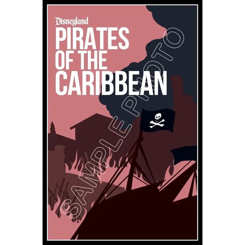 Disneyland Pirates Of The Caribbean Poster 11X17 - 1280