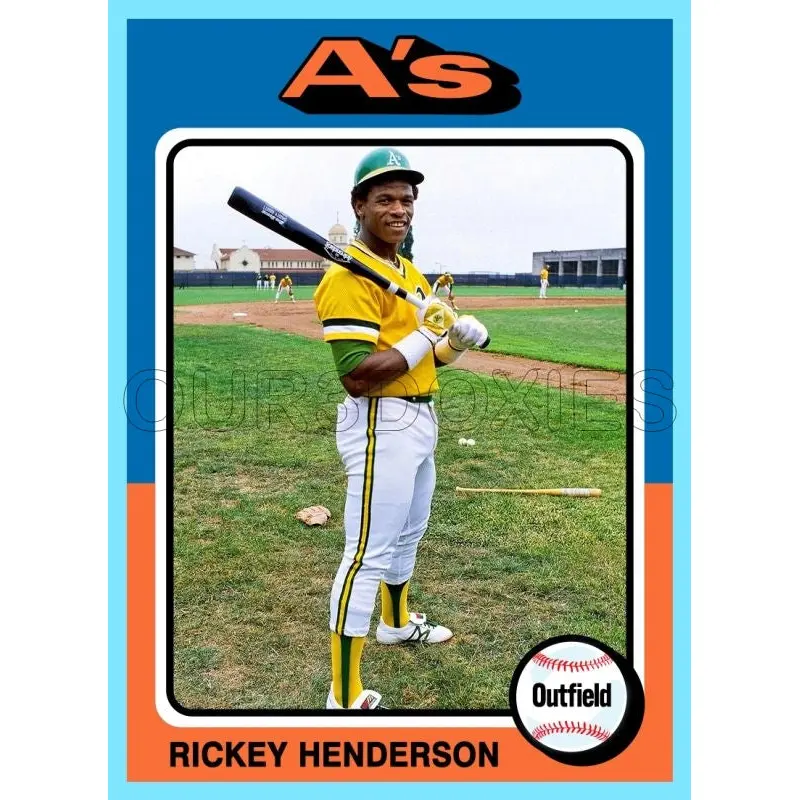Rickey Henderson 1975 Topps Custom Card - 4836