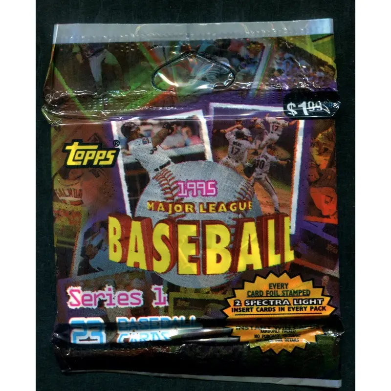 1995 Topps Baseball Unopened Series 1 Jumbo Pack (23)