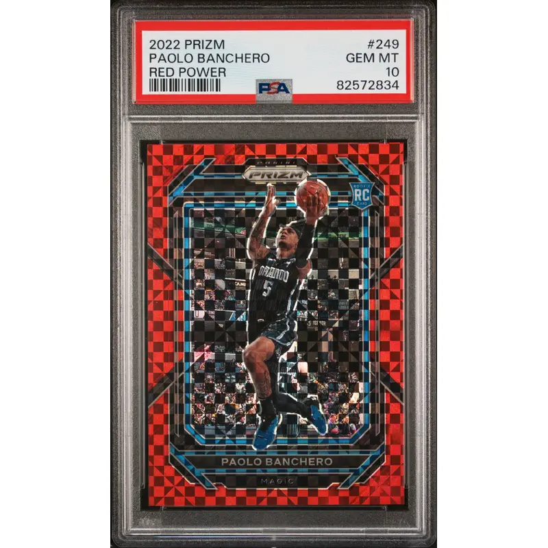 Paolo Banchero 2022 Panini Prizm Rookie Red Power #47/75 PSA 10 Gem Mint