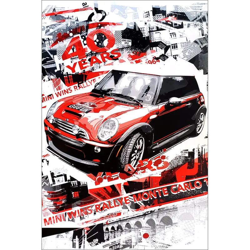 Mini Cooper, Monte Carlo Champ Commemorative Poster - W&G