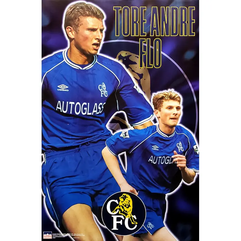Tore Andre Flo "Superstar" Chelsea FC Football Action Poster - Starline 1999
