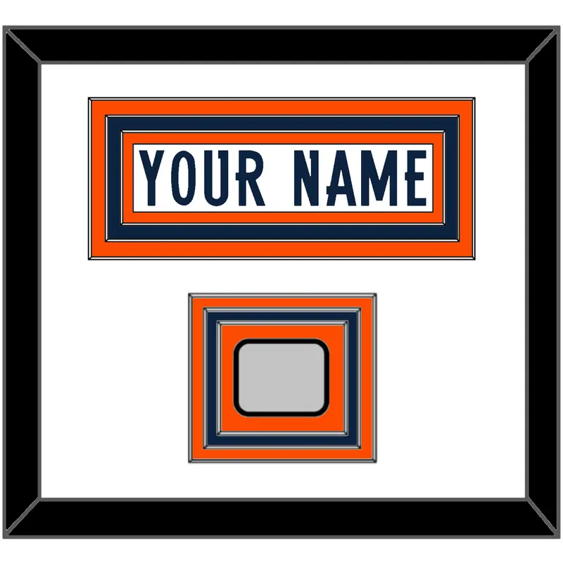 Denver Nameplate & Super Bowl Jersey Patch - Road White (1997-2023) - Triple Mat 1