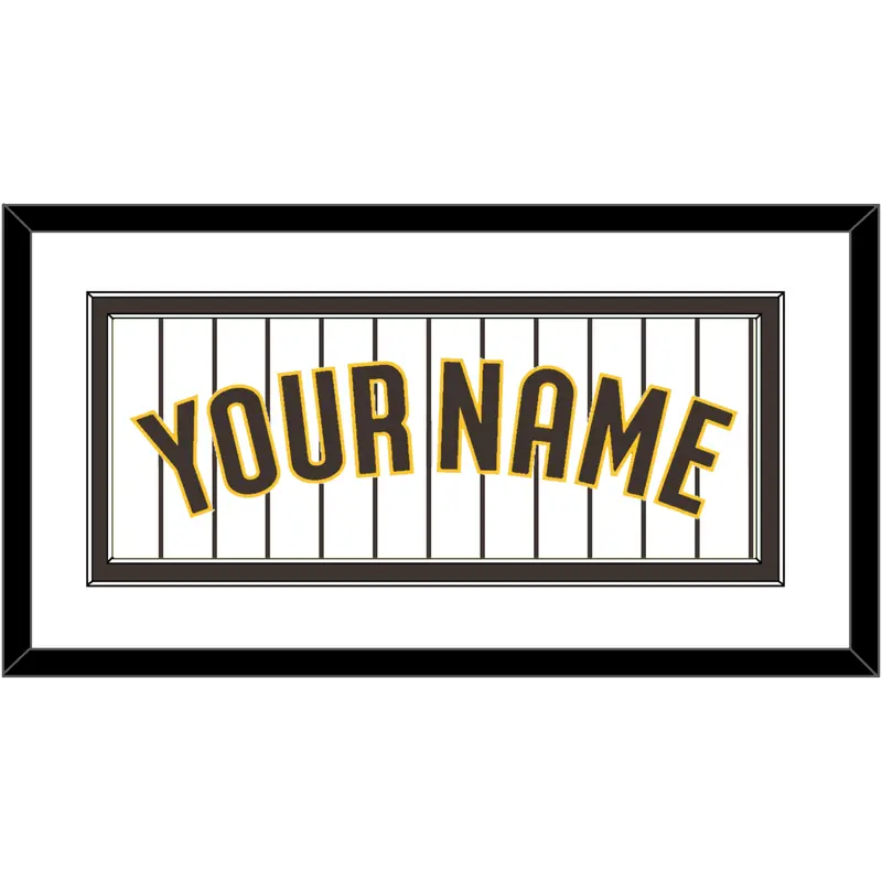 San Diego Name - Home White Pinstripes - Double Mat 2