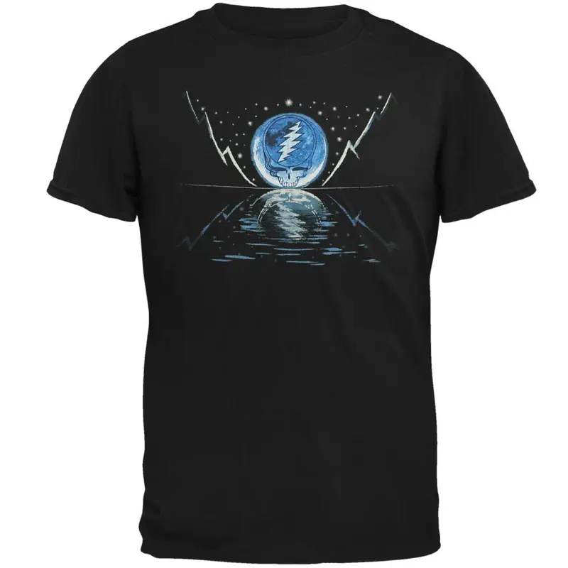 Grateful Dead - Blue Moon Black Adult T-Shirt