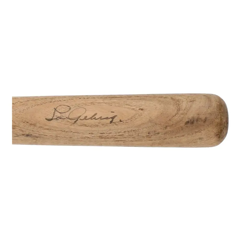 The Finest Lou Gehrig Signed Mini Baseball Bat PSA DNA COA GRADED MINT 9