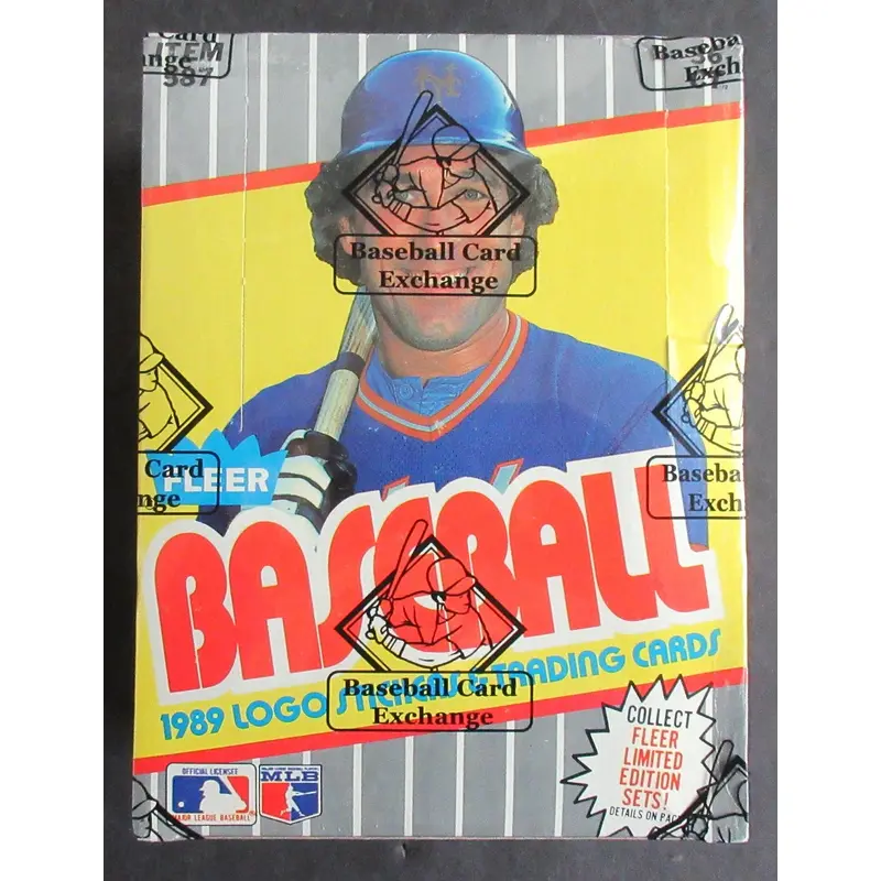 1989 Fleer Baseball Unopened Wax Box (FASC) (Code 90062)