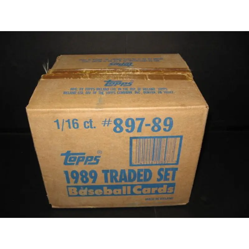 1989 Topps Baseball Traded Factory Set Case (Flat) (16 Sets)