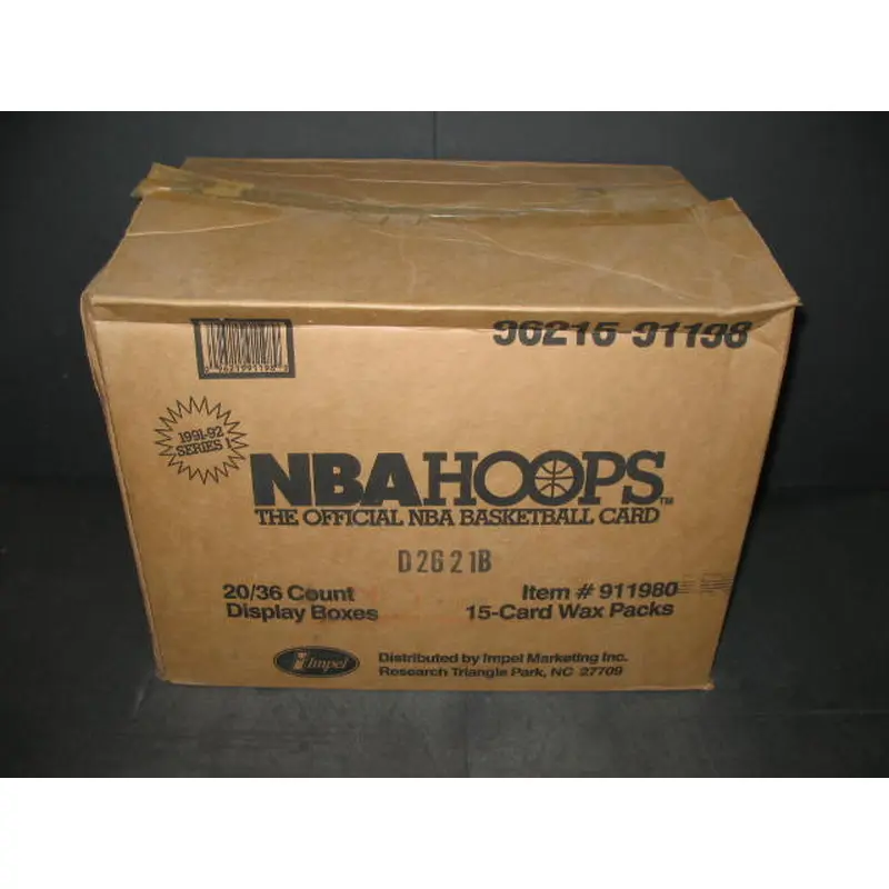 1991/92 Hoops Basketball Series 1 Case (20 Box)