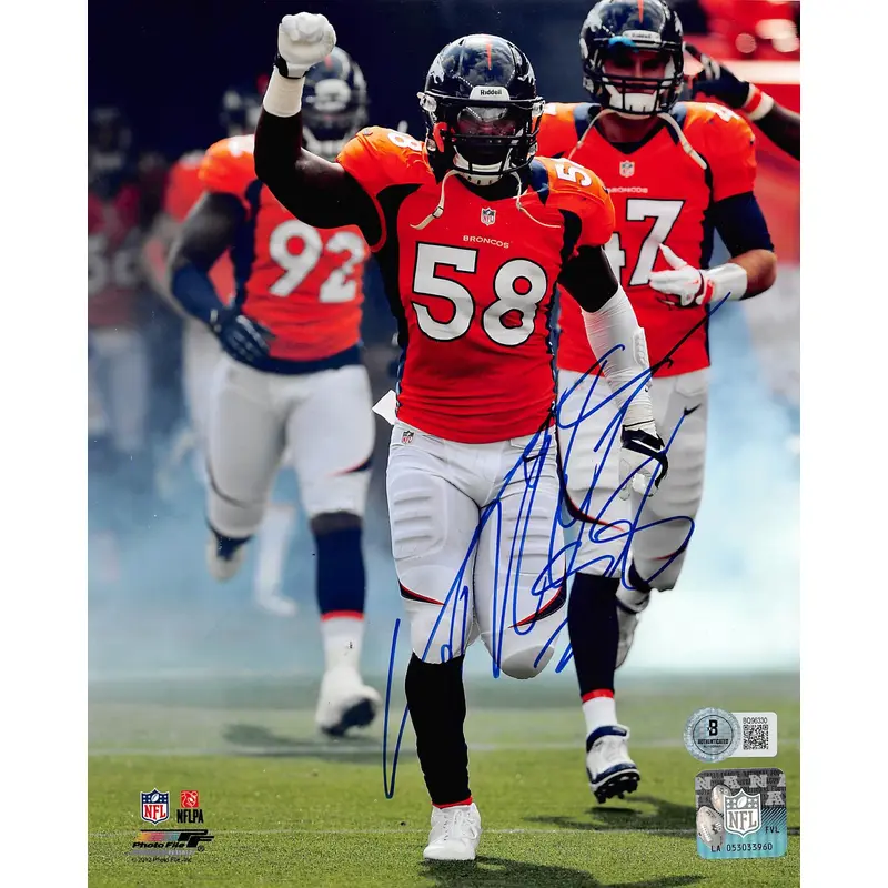 Broncos Von Miller Authentic Signed 8x10 Photo Autographed BAS #BQ96330