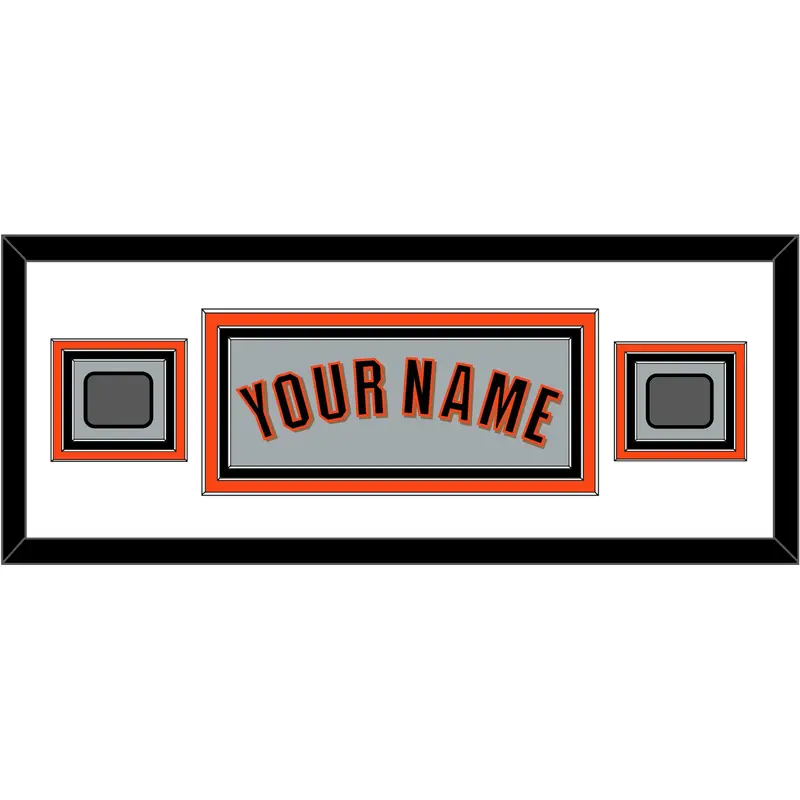 San Francisco Name & 2 World Series Jersey Patches - Road Gray (2010-2021) - Triple Mat 2