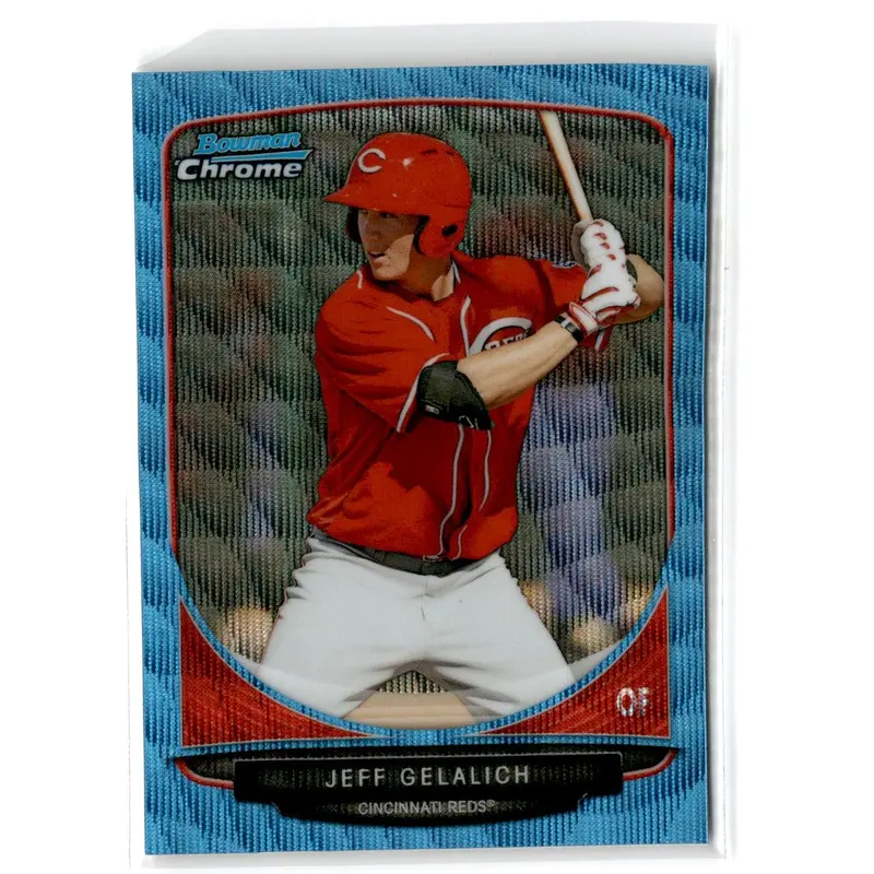 2013 Bowman Chrome Prospects Blue Wave Jeff Gelalich #BCP15