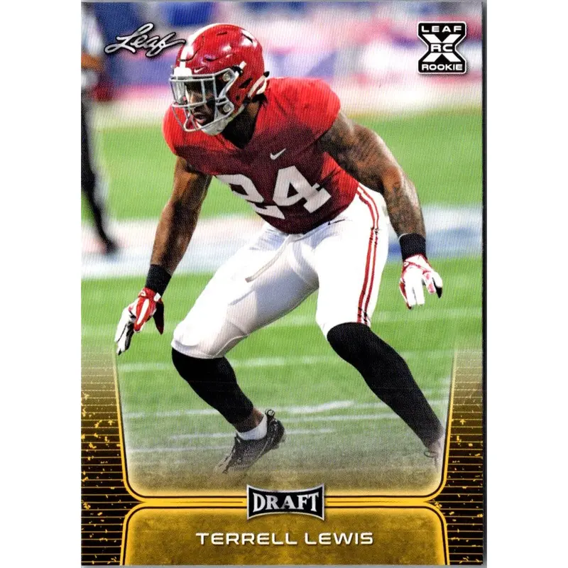 2020 Leaf Draft Gold Terrell Lewis #56