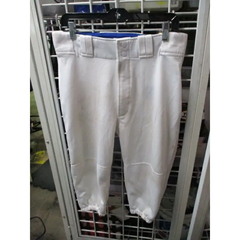 Used Mizuno White Knicker Bottom Pants Adult Size Large - stains