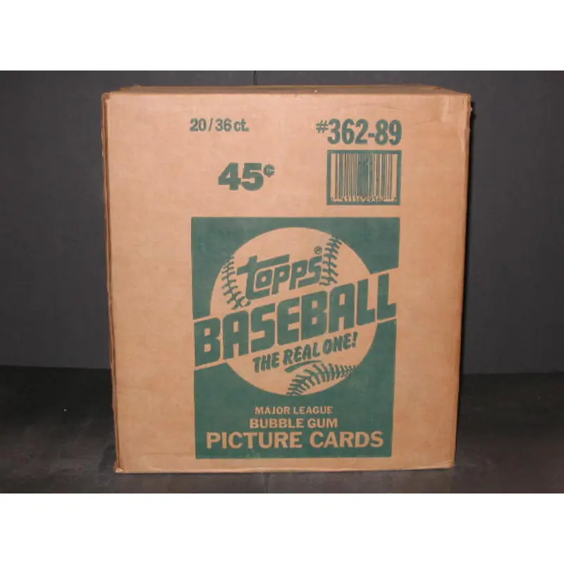 1989 Topps Baseball Unopened Wax Case (20 Box) (Sealed)