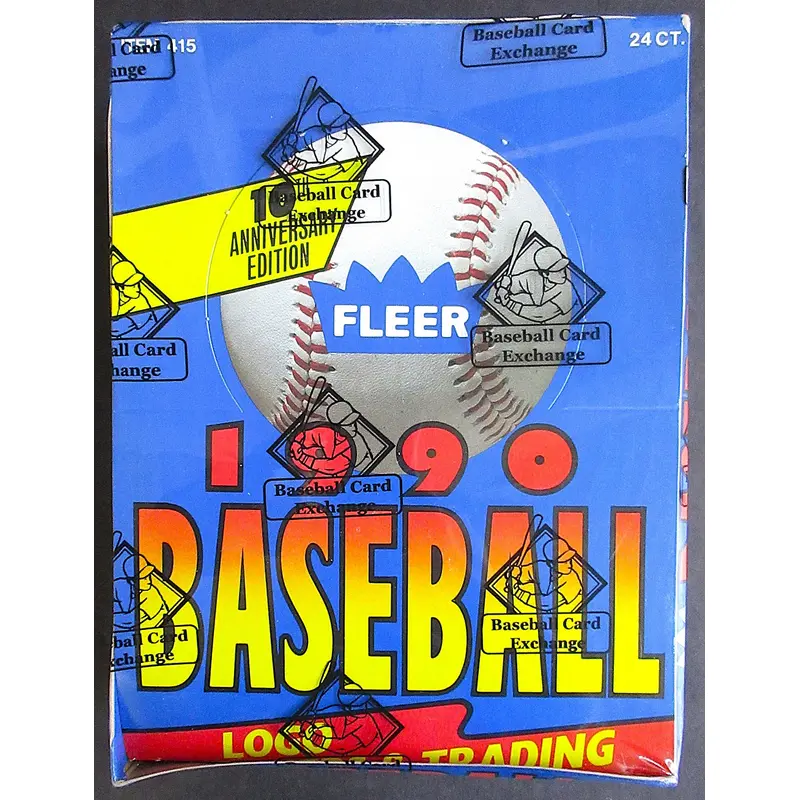 1990 Fleer Baseball Unopened Rack Box (FASC)