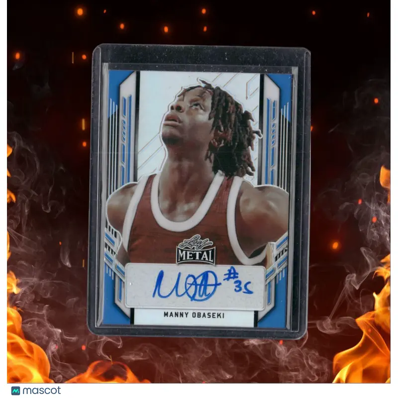 2022-23 Leaf Metal Manny Obaseki Blue Rookie 48/50 #PA-MO1