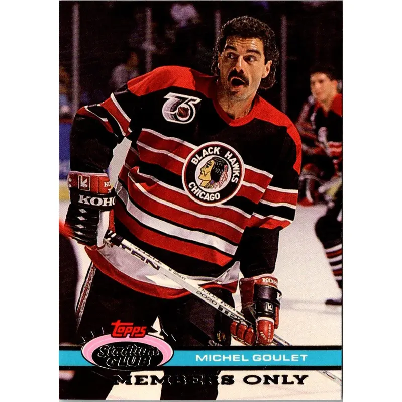 1992 Topps Michel Goulet #255