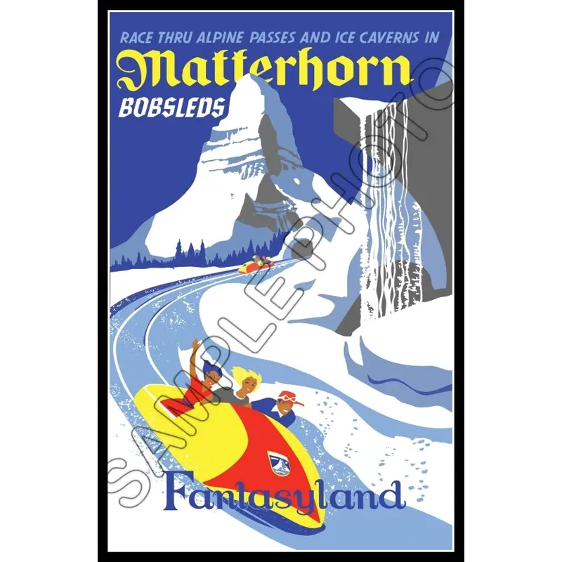 Disneyland Matterhorn Poster 11X17 - 1247