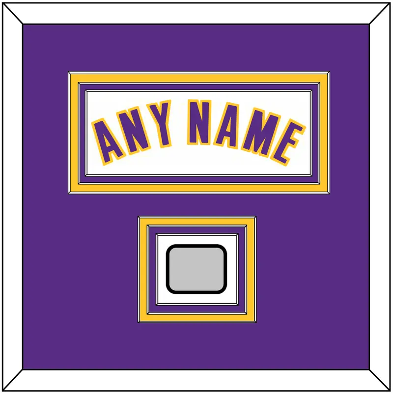 Los Angeles Name & Finals Patch - Alternate White (2002-2018) - Triple Mat 2