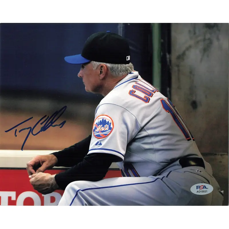 TERRY COLLINS signed 8x10 photo PSA/DNA New York Mets Autographed