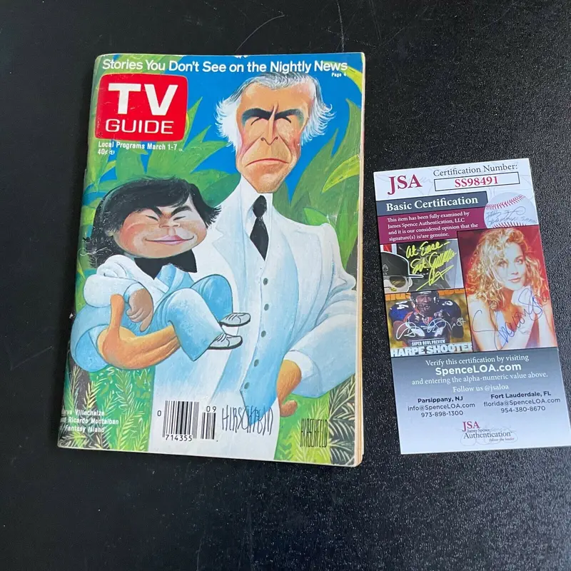 Al Hirschfeld Signed Autographed Magazine Caricaturist With JSA COA