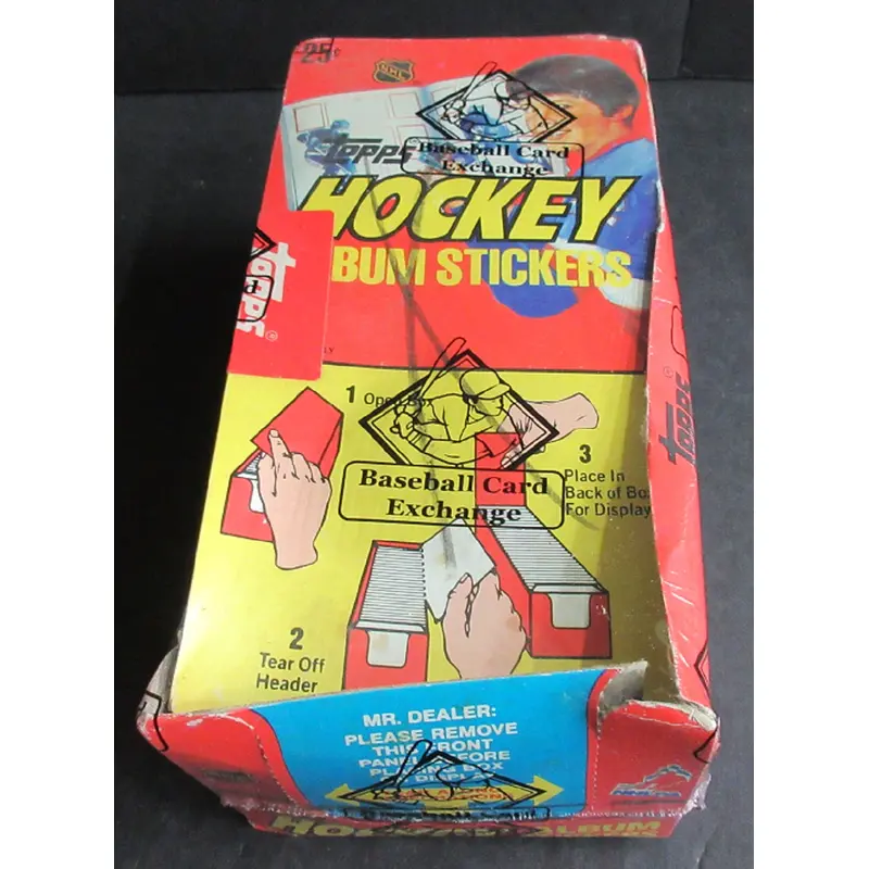 1982/83 Topps Hockey Unopened Album Stickers Box (BBCE) (X-Out) (Read)