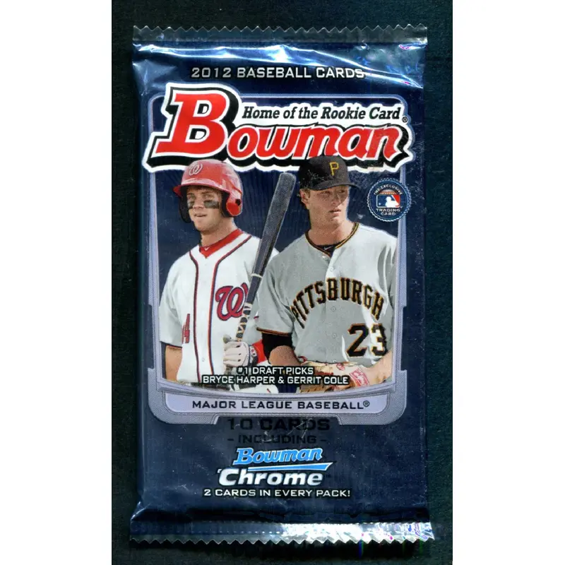 2012 Bowman Baseball Unopened Pack (10 Cards)