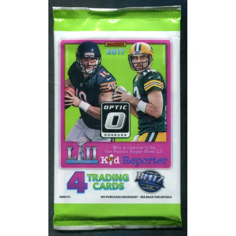 2017 Panini Donruss Optic Football Unopened Pack (4 Cards)