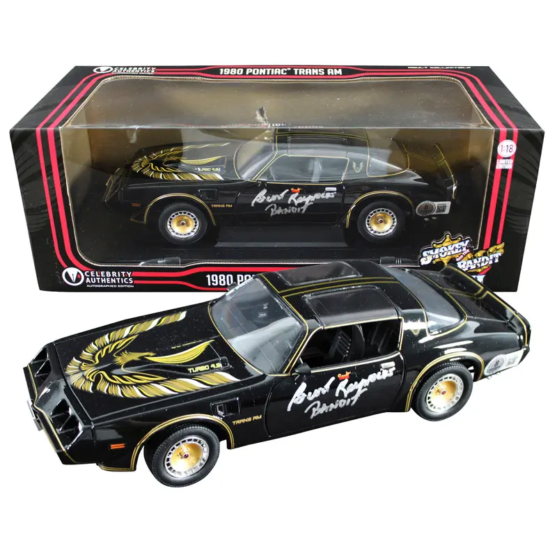 Burt Reynolds "Bandit" Signed 1980 Pontiac Trans Am Die Cast Car BAS #BT67620