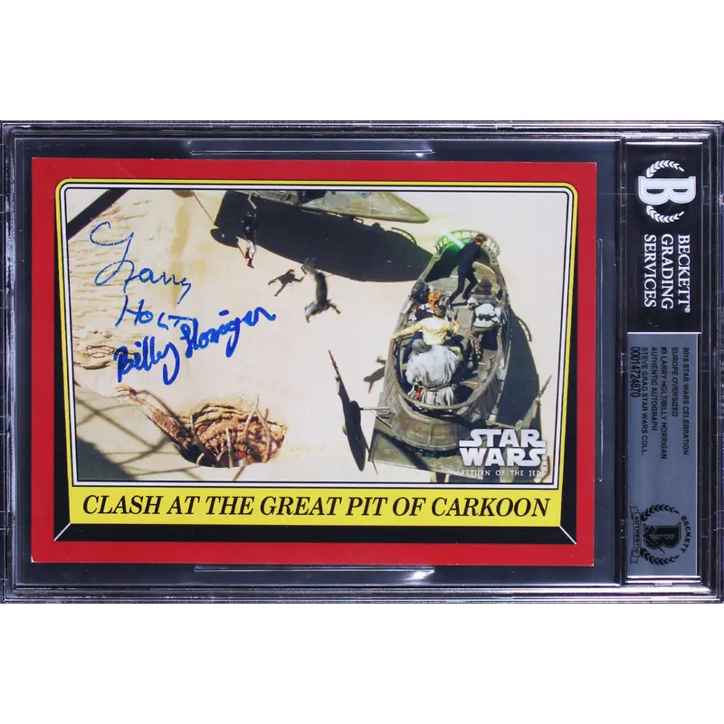 Larry Holt & Billy Horrigan Signed 2016 Star Wars Celebration #3 Card BAS Slab