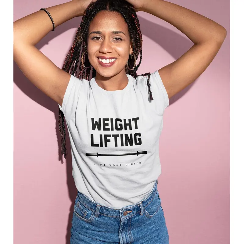 Women's Weight Lifting T-shirt (White) Wod Armour | Kibi Sports
