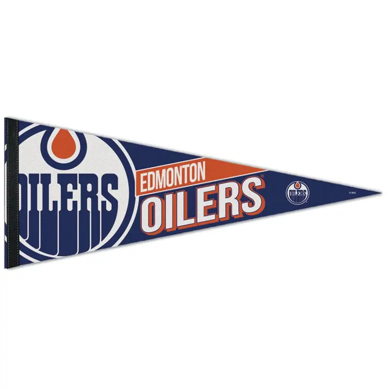 Edmonton Oilers Official NHL Hockey Logo-Style Premium Felt Pennant - Wincraft Inc.