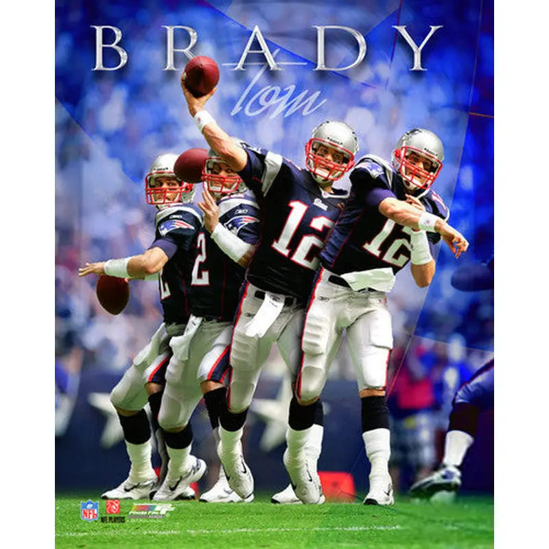 Tom Brady "Multi-Exposure" Premium QB Action Print - Photofile Inc.
