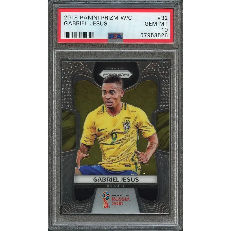 2018 Prizm World Cup #32 Gabriel Jesus PSA 10 Brazil
