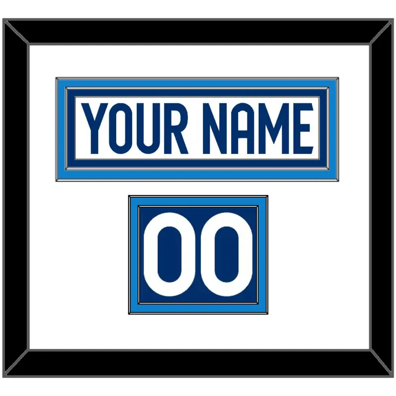 Finland Men's Hockey Nameplate & Number (Shoulder) - 2025 4 Nations White - Double Mat 1