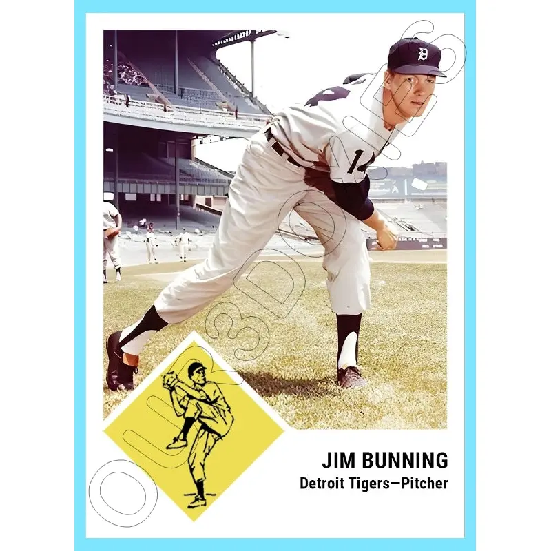 Jim Bunning 1963 Fleer Custom Card - 4315