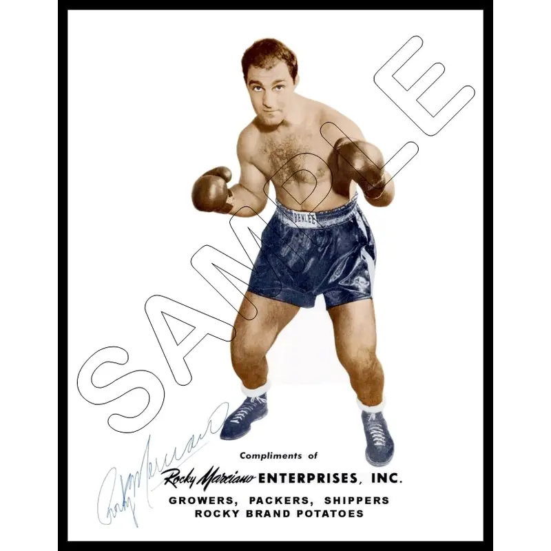 Rocky Marciano 11X14 Photo - Autographed Heavyweight Champion - 920