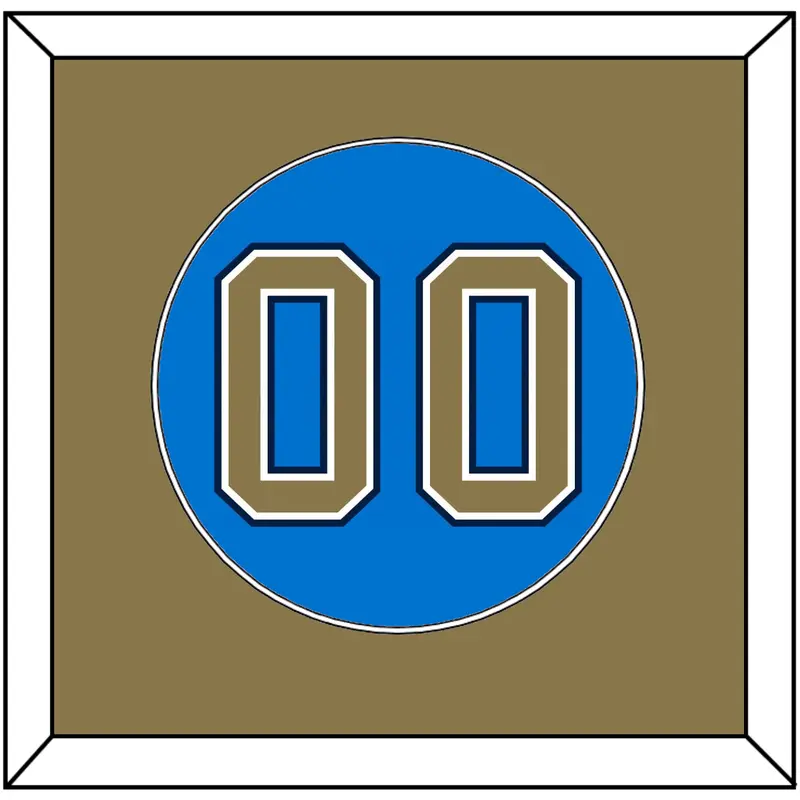UCLA Baseball Number - Alternate Light Blue (2010-2013) - Single Mat 2