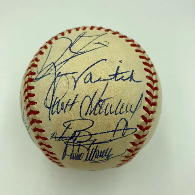 1998 Boston Red Sox Team Signed AL Baseball With Pedro Martinez JSA COA