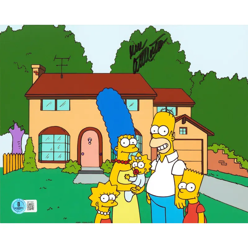 Dan Castellaneta The Simpsons Authentic Signed 8x10 Horizontal House Photo BAS