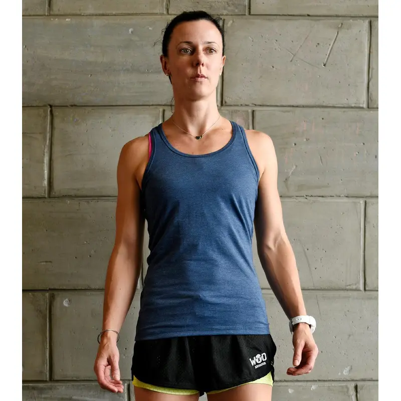 Women'S Yoga Tank Top (Admiral Blue) Wod Armour | Kibi Sports