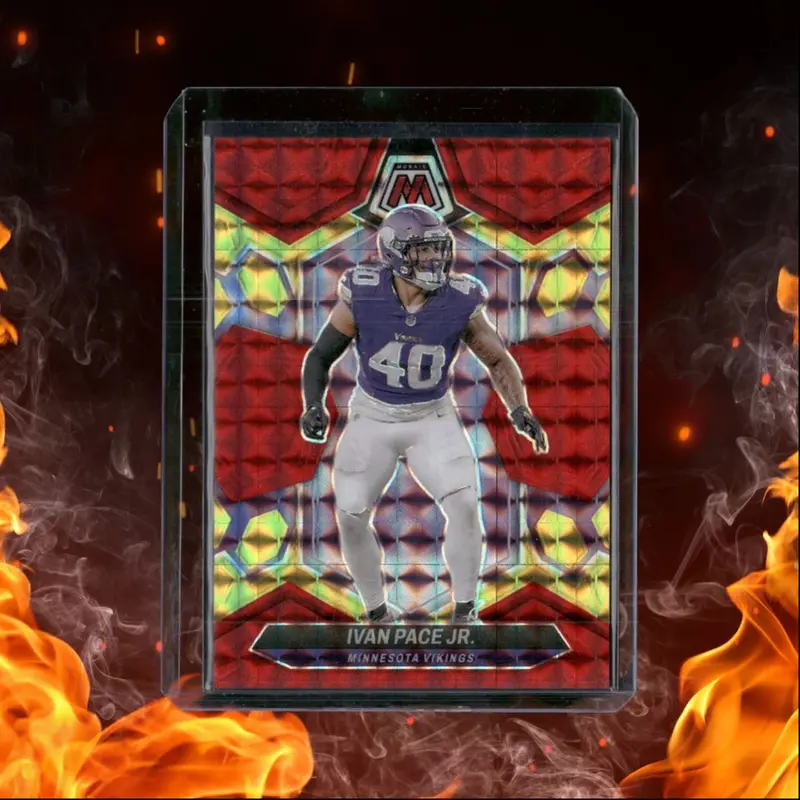 2024 Panini Mosaic Choice Ivan Pace Jr. Fusion Red and Yellow 76/80 #146